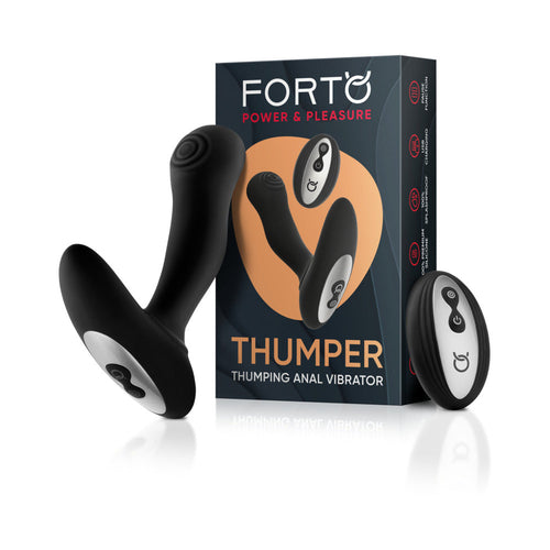 Forto Thumper Rechargeable Remote-Controlled Silicone Thumping Anal