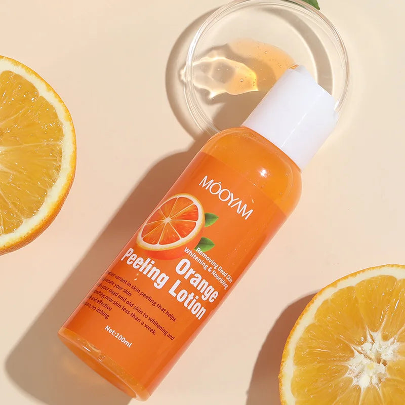 100ml Orange Peeling Oils For Dark Skin Moisturizing Foot Exfoliator Body Scrub Elbow Knee Peeling Oil  Body Skin Care Products