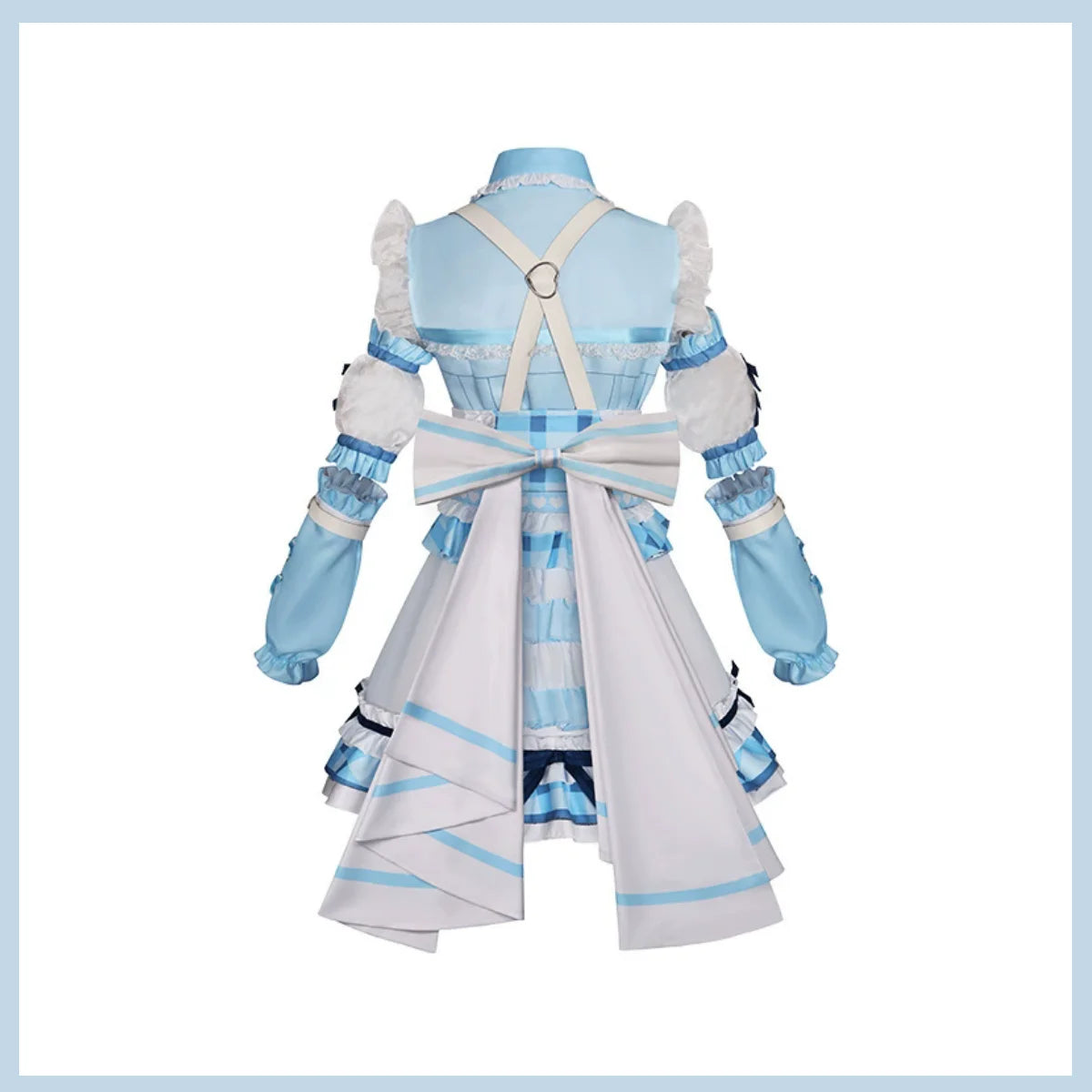 Anime BanG Dream Kurata Mashiro Cosplay Costume Blue and White Lolita Skirt Princess Dress Wig Woman Sexy Birthday Party Suit