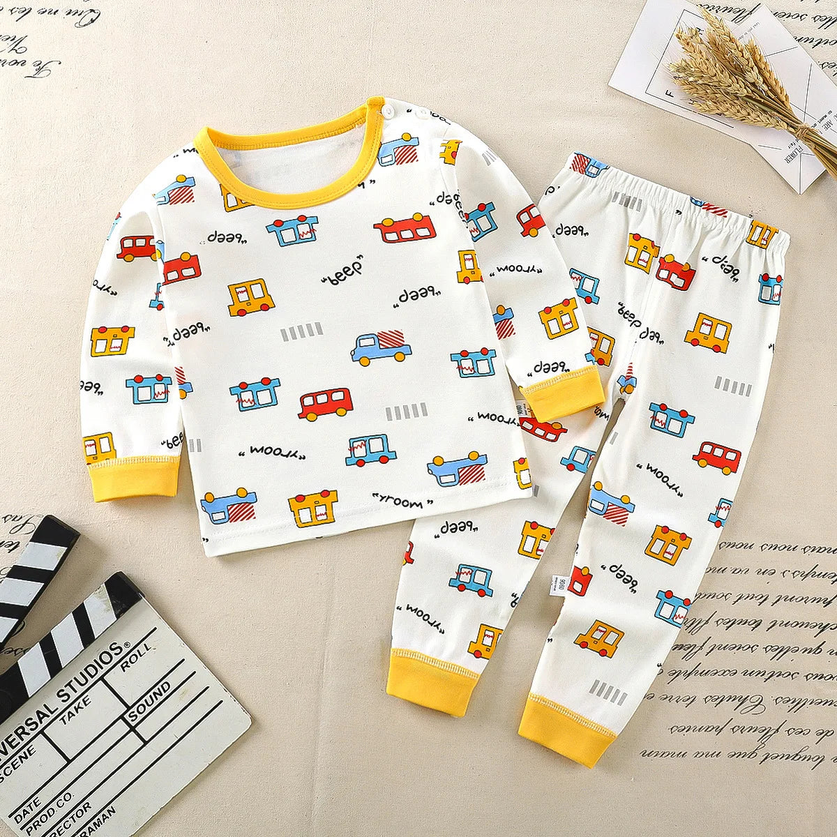 Children Underwear Set Boys Cotton Pajamas Girls Baby Autumn Clothes Long Sleepwear Cotton Kids Home Clothes Children's Clothing