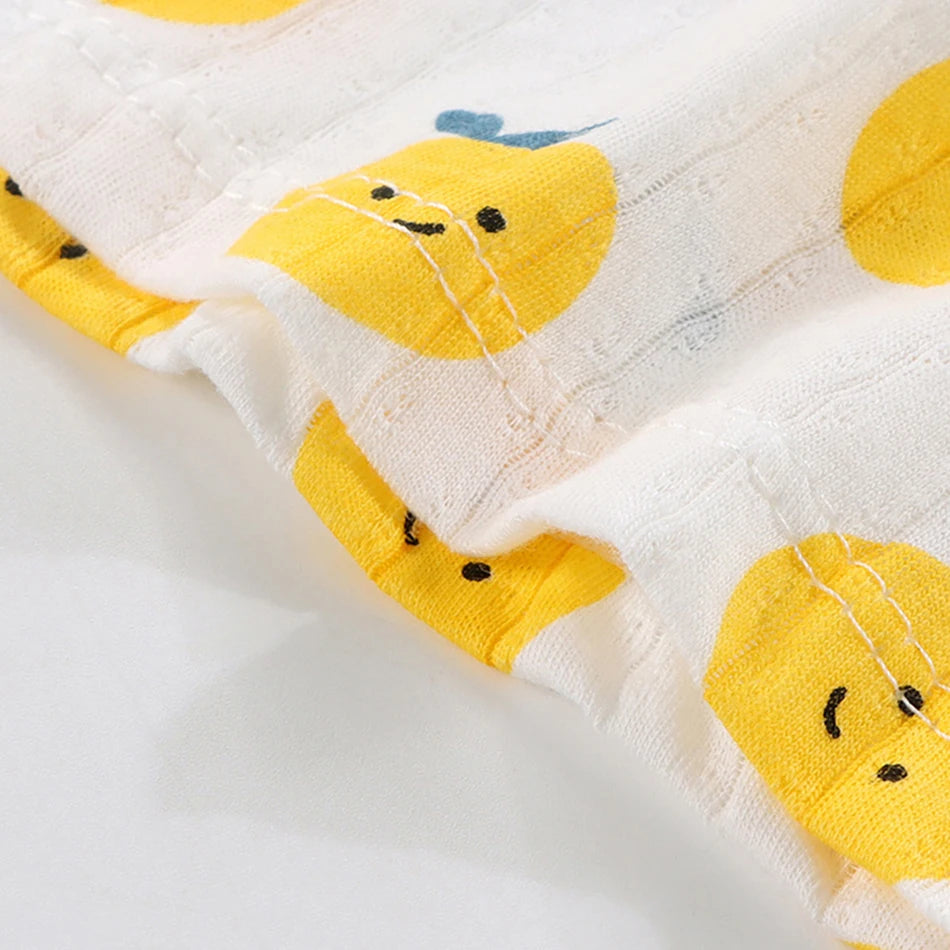 Summer Girls Sleeveless Children's Pajamas Sets Strap Sleepwear Pants Skirt Thin Kids Baby Loungewear Set Children's Top Clothes