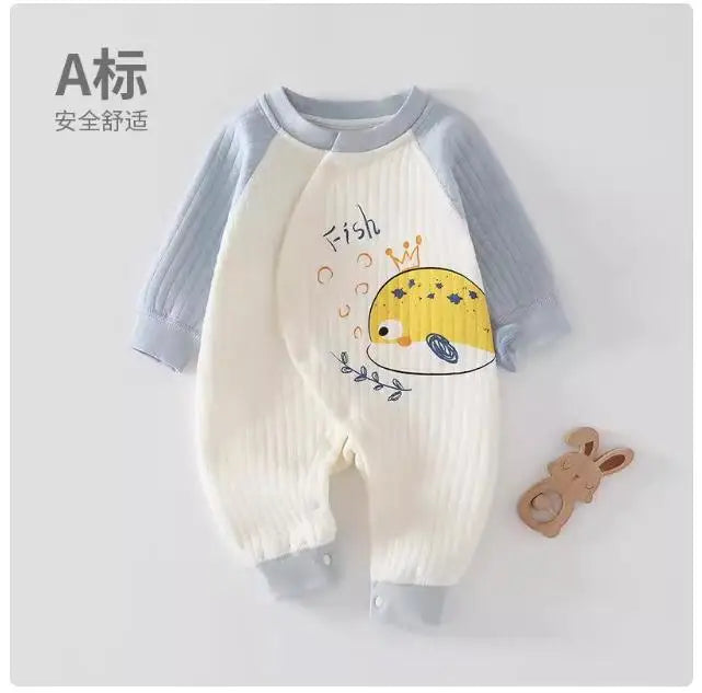 Pure cotton warm clothes for newborn babies 1