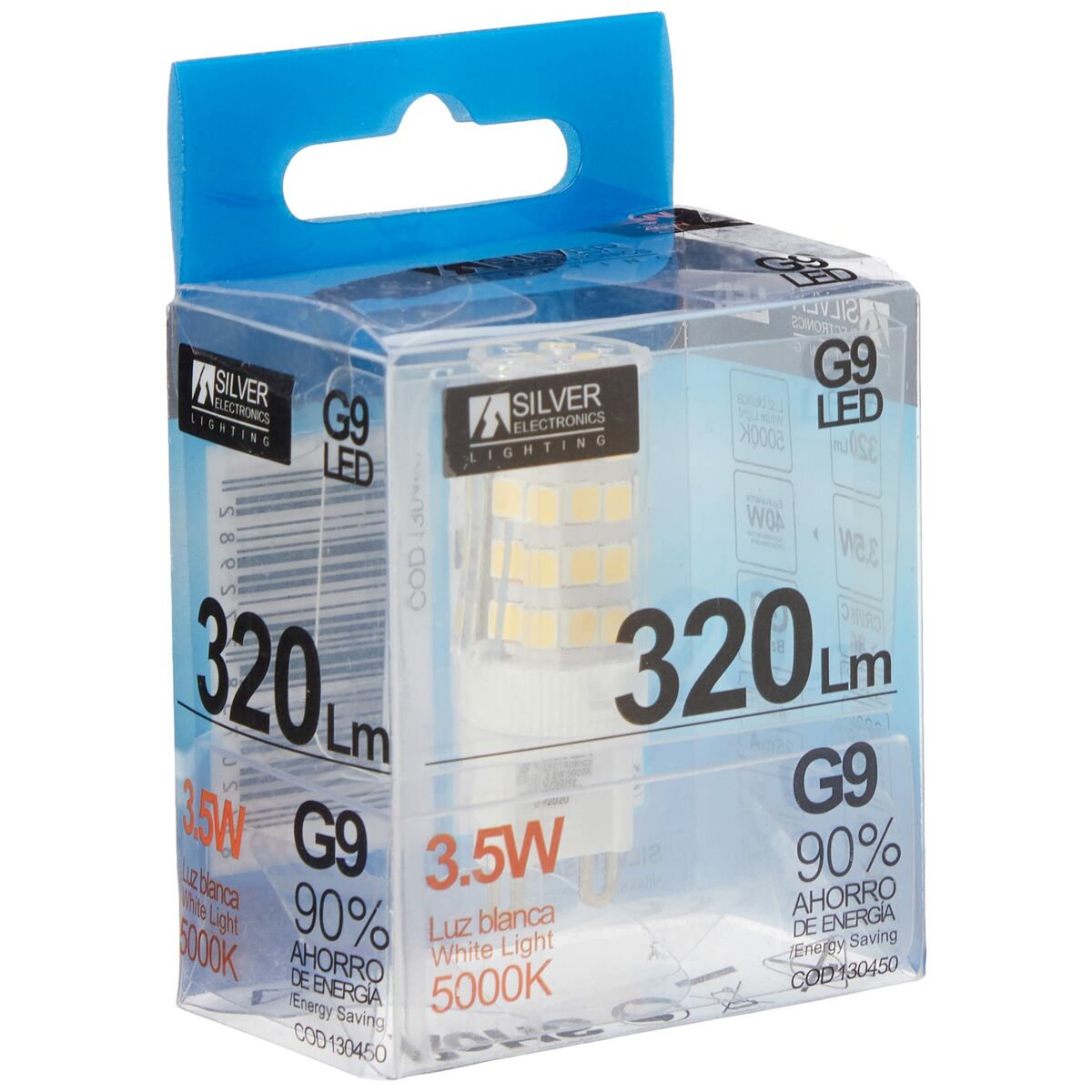 LED lamp Silver Electronics 130450 3,5 W G9 5000K