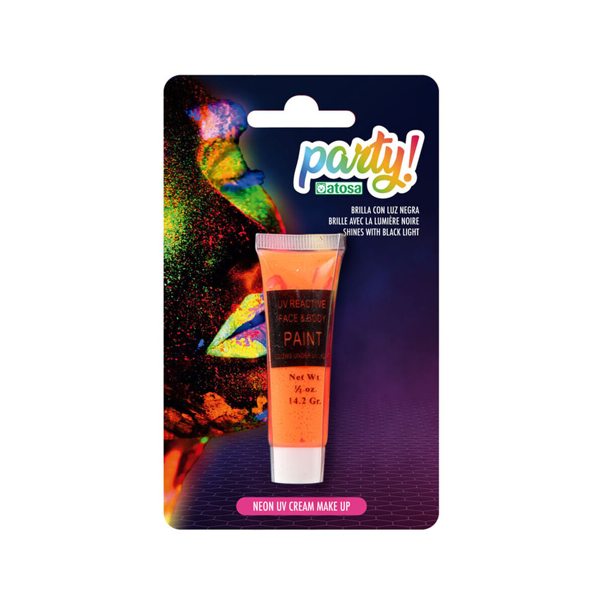Make-up Glow In The Dark Orange Neon