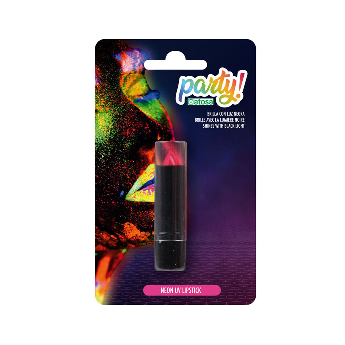 Make-up Glow In The Dark Pink Lipstick