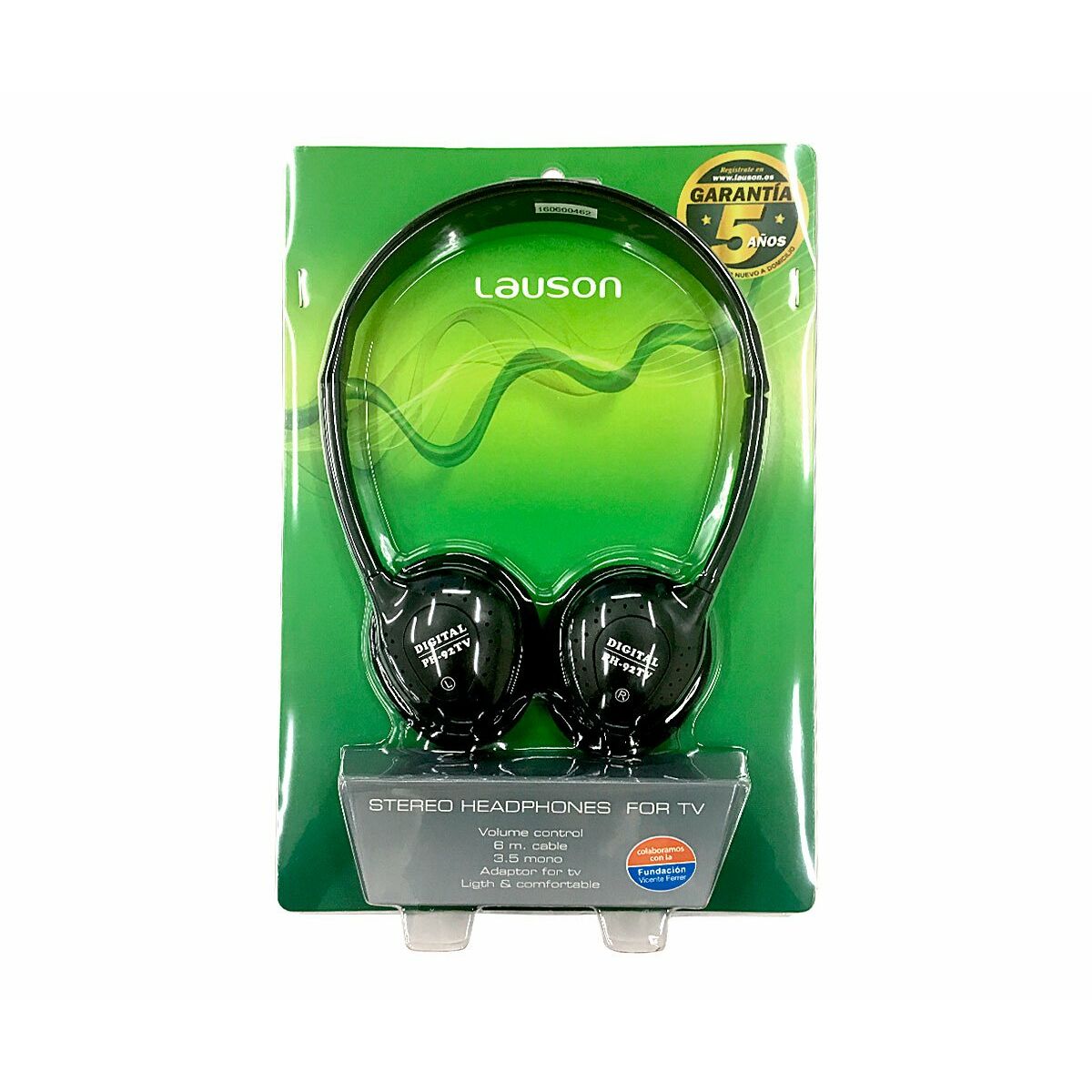 Headphones Lauson PH92TV Black