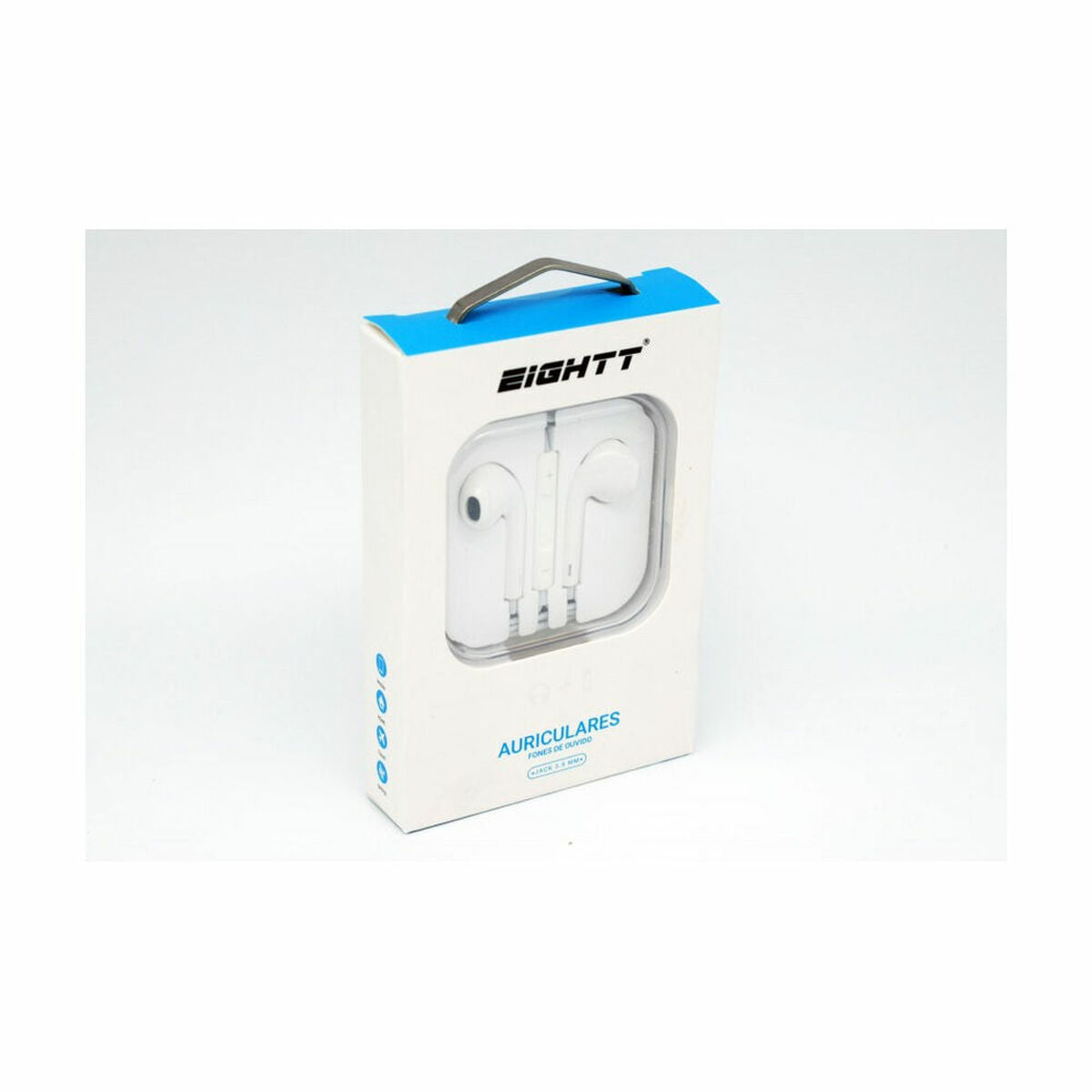 Headphones with Microphone Eightt EAUR-APW White