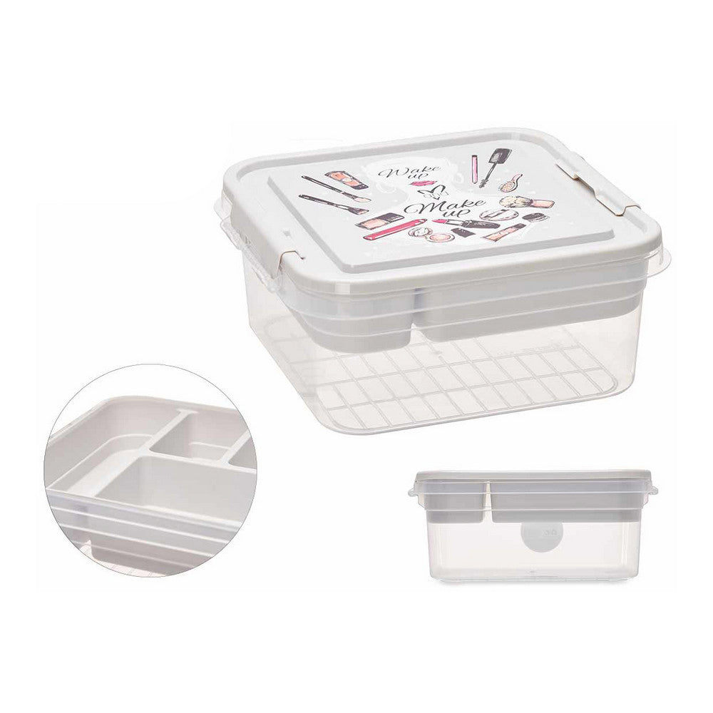 Make-up organizer Transparent Plastic 24,5 x 11,5 x 26 cm