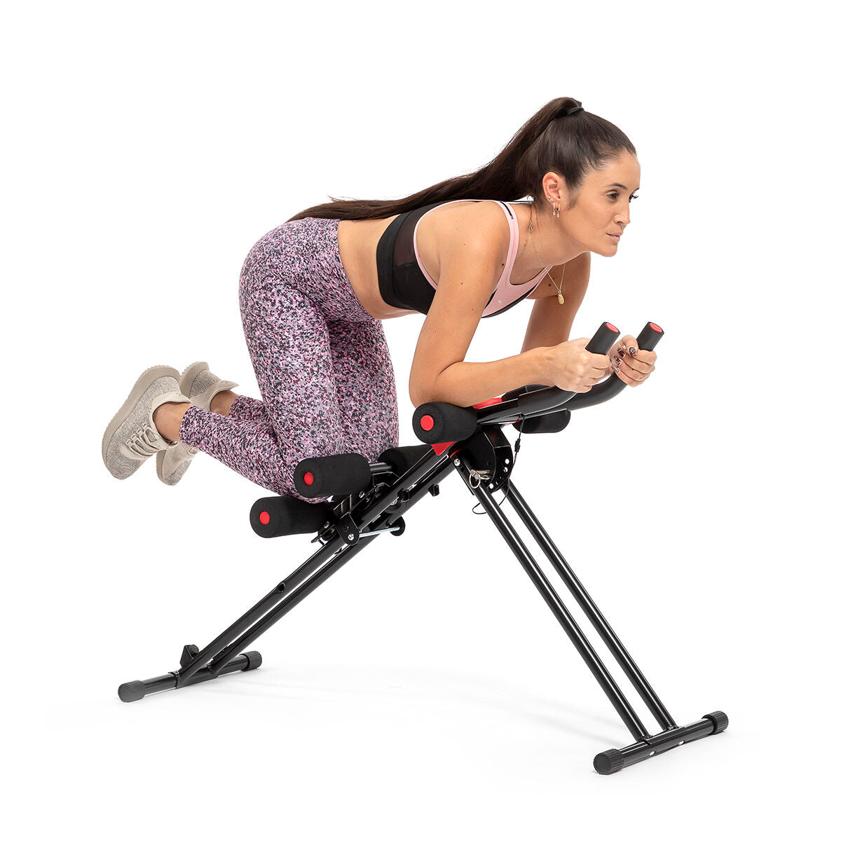 Resistance Bands & Abs Machine Set with Accessories & Exercise Guide