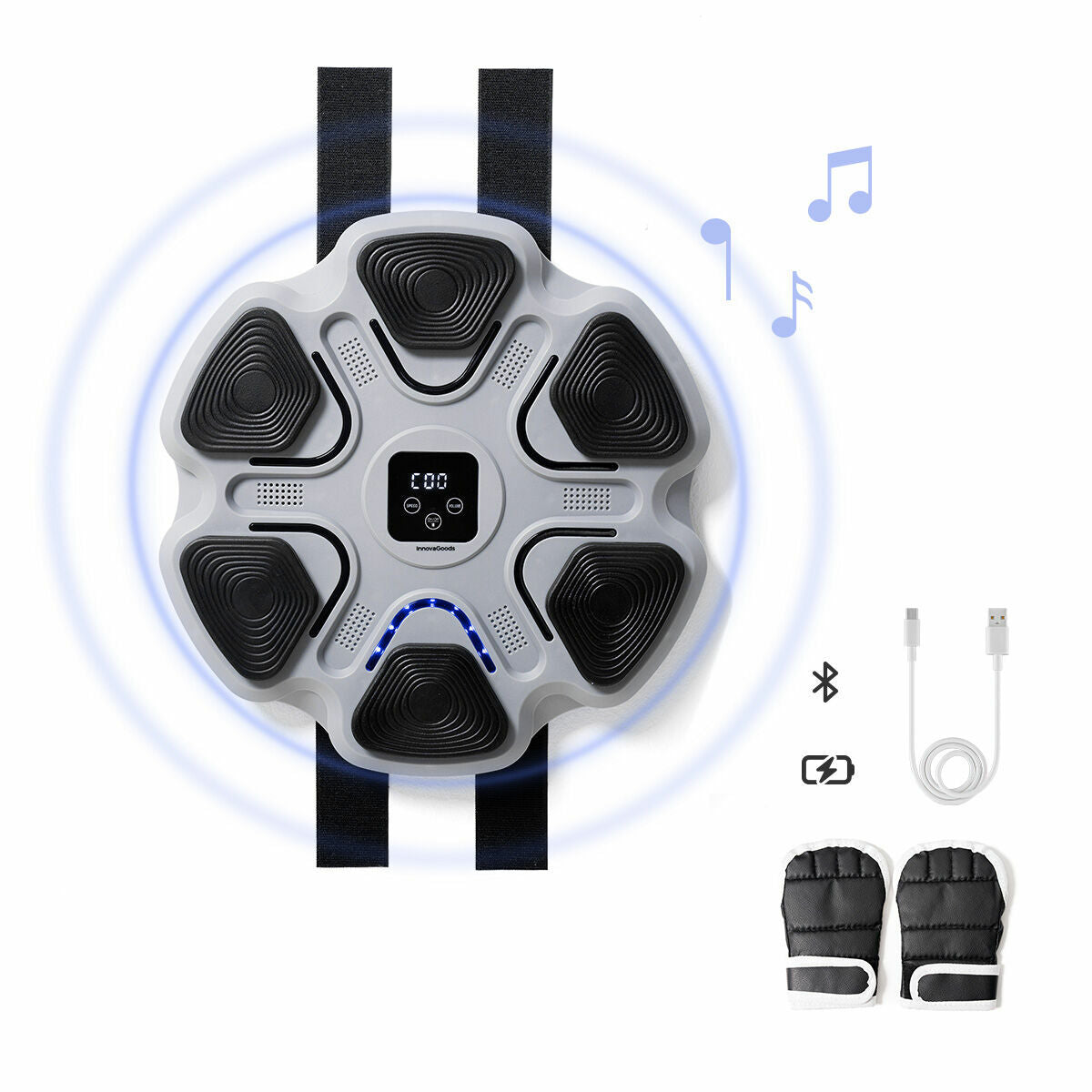 Training & Reflex Balls Set and Rechargeable Musical Boxing Machine