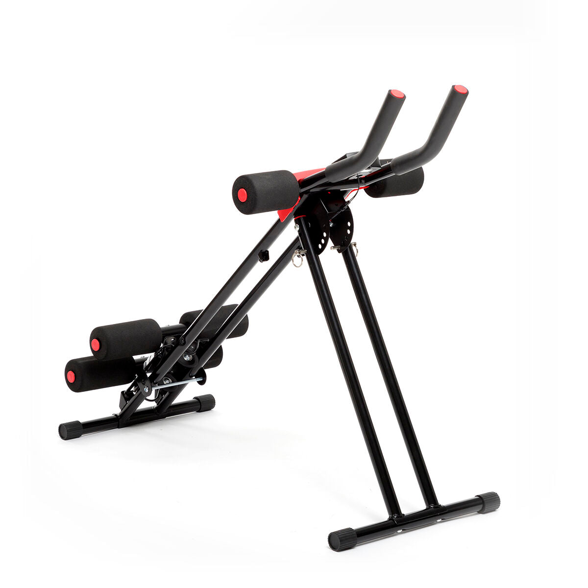Pack Foldable Abdominal Machine and Resistance Band Set with