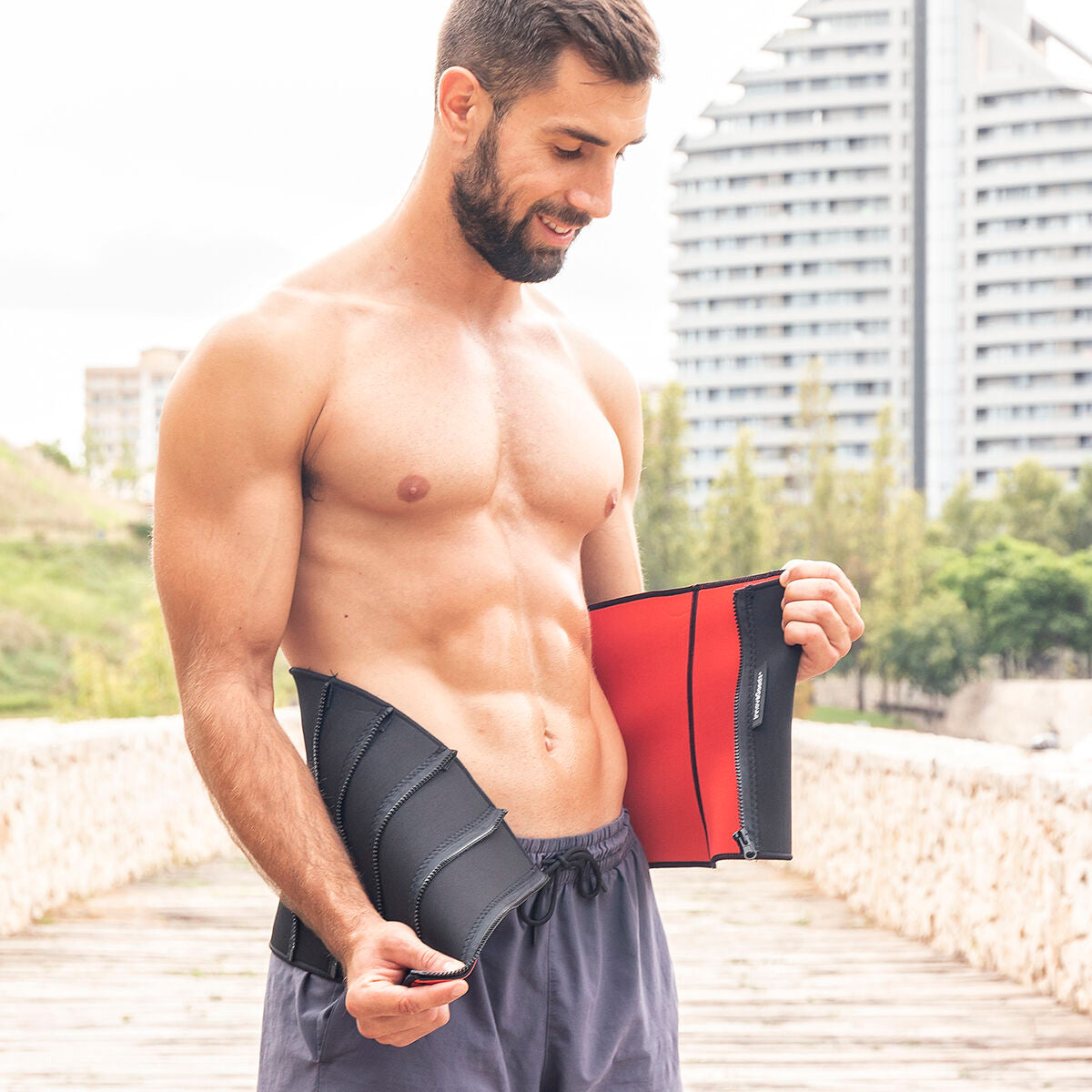 Pack Foldable Abdominal Machine with Exercise Guide and Sports Sauna