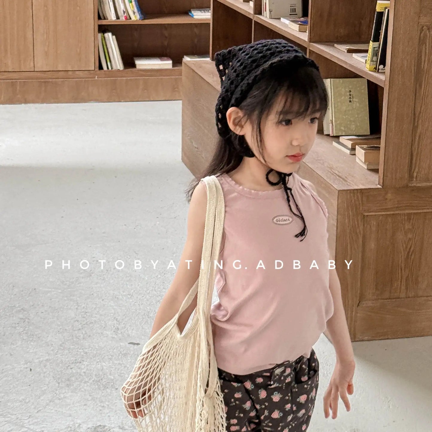 2025 Summer New Children Sleeveless T Shirts Boys Letter Print Vest Cotton Girls Thin Tee Baby Breathable Tops Kids Clothes