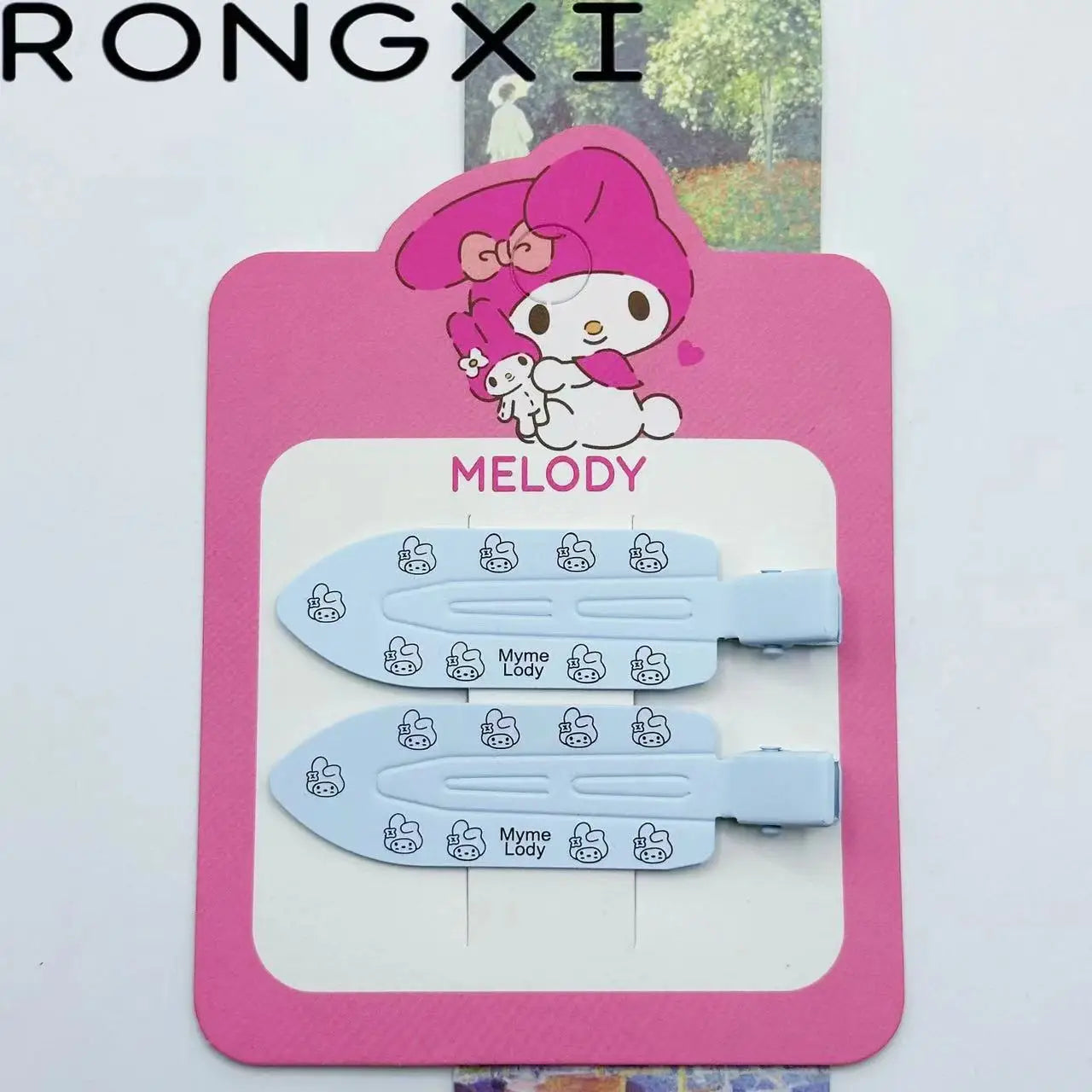 2pcs Hello Kitty Seamless Hairpin Cute Cartoon Sanrio BB Hair Clip Accessories Girl Headwear Bangs Clip Sweet HairClips Gifts