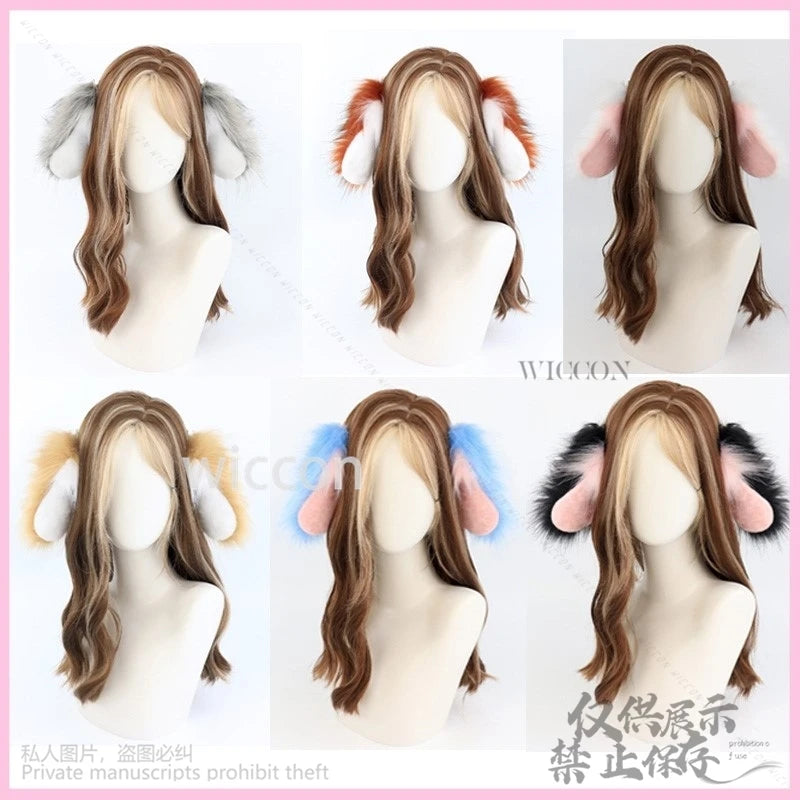 Anime Furry Suit Cosplay Dog Lolita Ears Accessory For Halloween Christmas Girls Headband Decoration Hair Woman Cos