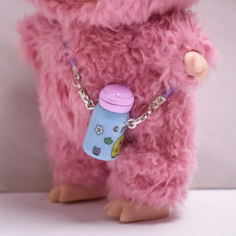 For Labubu V3 Baby Doll Clothes Penguin Jumpsuit Labubu I II Idol Dolls 15/17cm Plush Doll Clothes Sitting Party Accessories