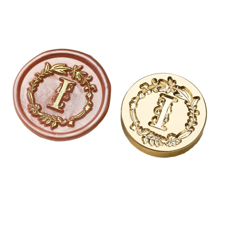 Y1UB Sealing Wax Stamp Letter Series Wax Seal Stamp for Christmas Card Decorations