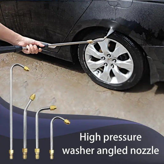 Power Washer Wand Extension Leakproof Curved Nozzle Precision Leakproof High Pressure Washer Angled Nozzle For Garden Patio Car