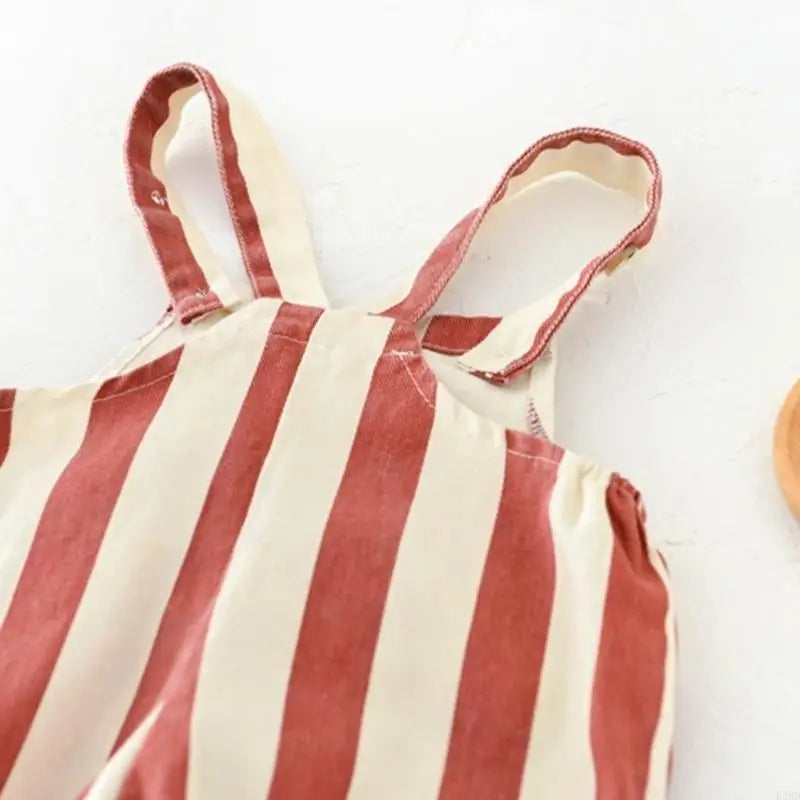 B2QD Cotton Jumpsuits One-piece Baby Romper Summer Clothes Cosy Bodysuit Strap Pant