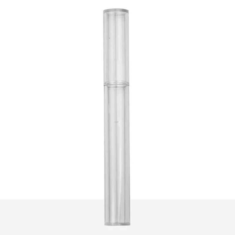 Portable Makeup Brush Organizer Eyebrow Pencil Tableware Chopsticks Transparent With Cover Storage Box Kitchen Accessories