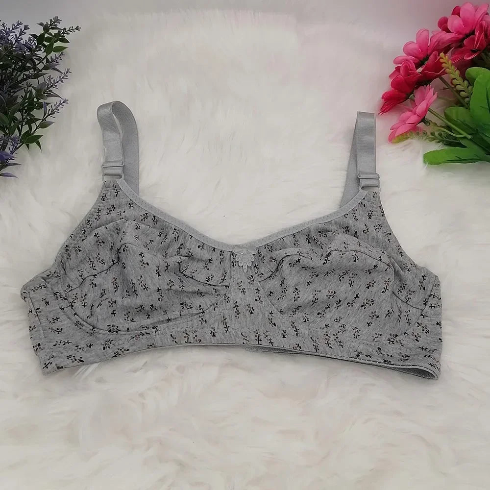Sexy Lingerie Bra Women's Bra Minimizer Push Up 3/4 cup Wireless soft Bosom cotton Bra plus Size 36 38 40 42 44 46 B C C32