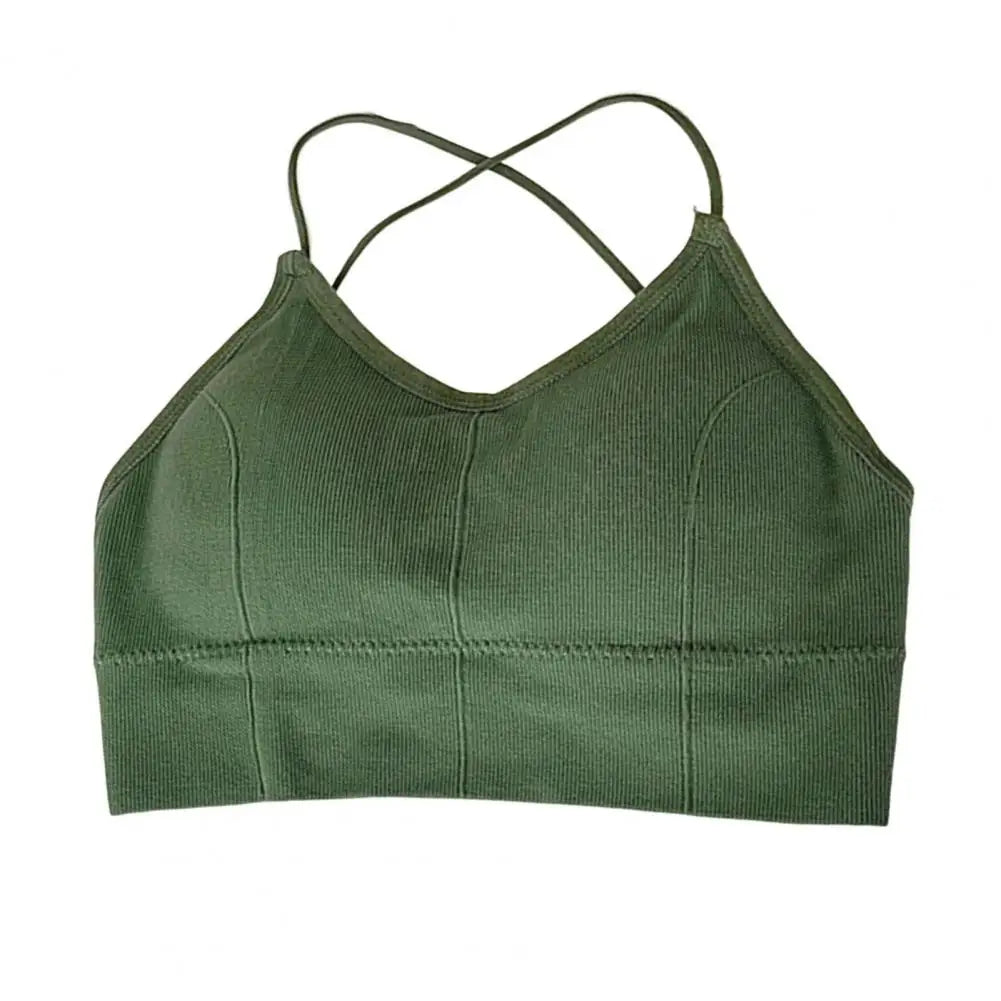 Sexy Women Padded Wire Free Crop Push Up Bralette Top Tanks for Bras Lingerie SpaghettiTop Camis Seamless Sling Female Tube Top