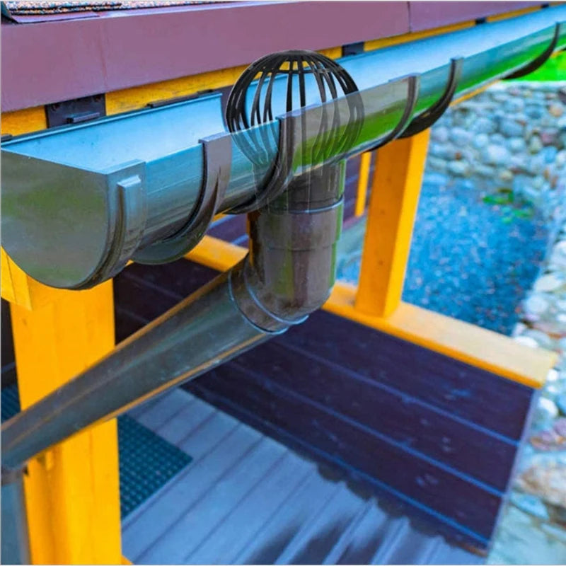 AEA9-Downpipe Filter Plastic Roof Gutter Balloon Guard Filters For Most Household Downpipes Garden Protective Cover