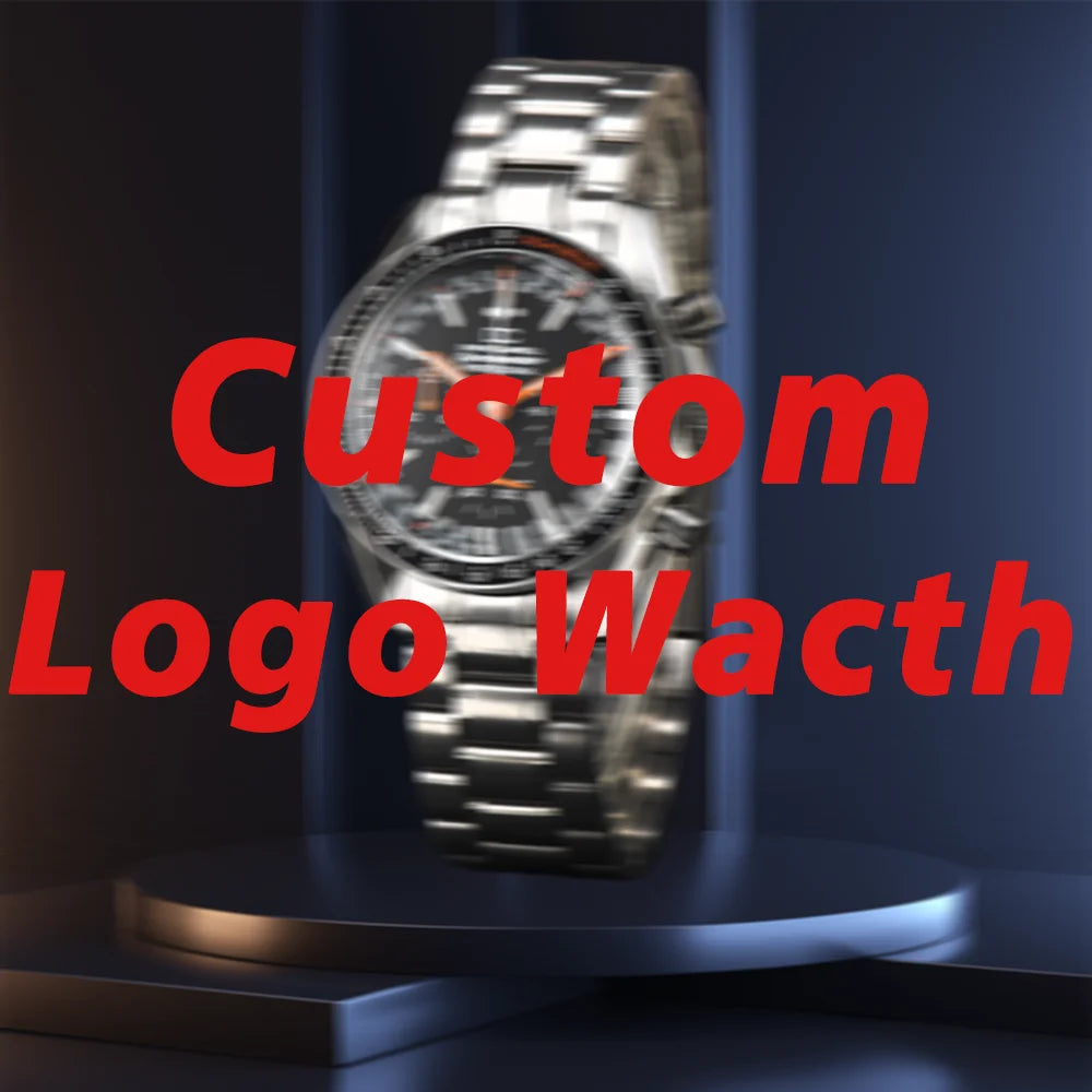 Custom LOGO Watch VK63 Watch 40mm Fashion  Sapphire Case 316L Stainless Steel Automatic Men's Watches High-Quality Business