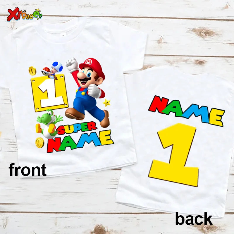 6th Birthday Boy Shirt Matching Outfits T Shirts Party Kids Shirts Baby Boy Clothes Shirts 7th Birthday Custom Name T Shirt Top