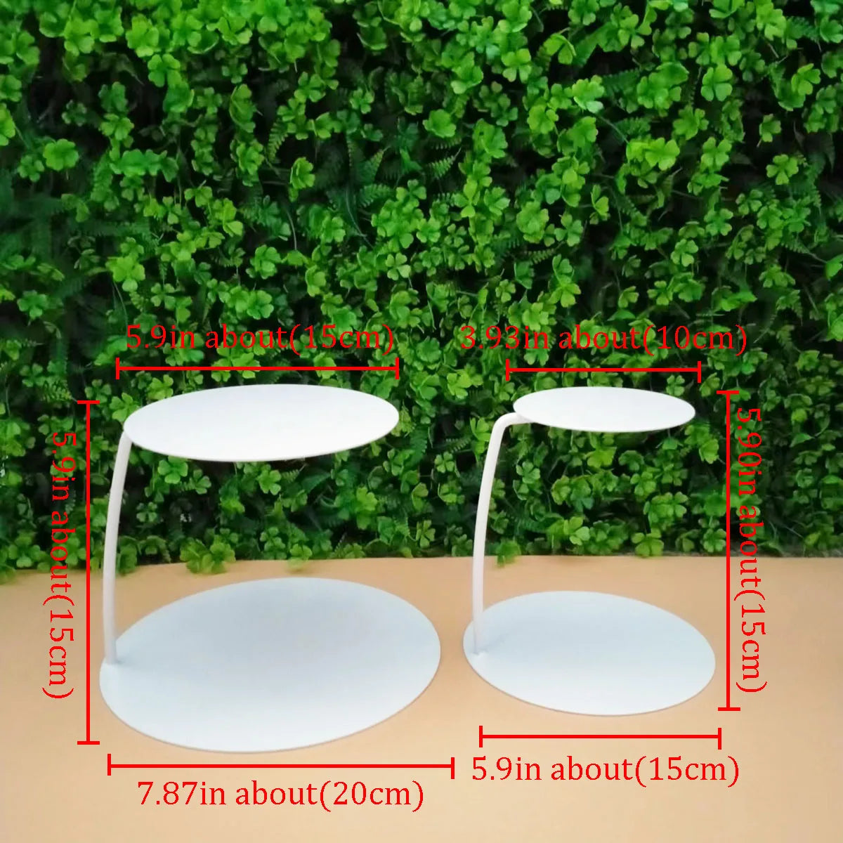 Metal Wedding Cupcake Cake Stand Floating Cake Holder Separator Wedding Birthday Party Dessert Display Stand Decorative