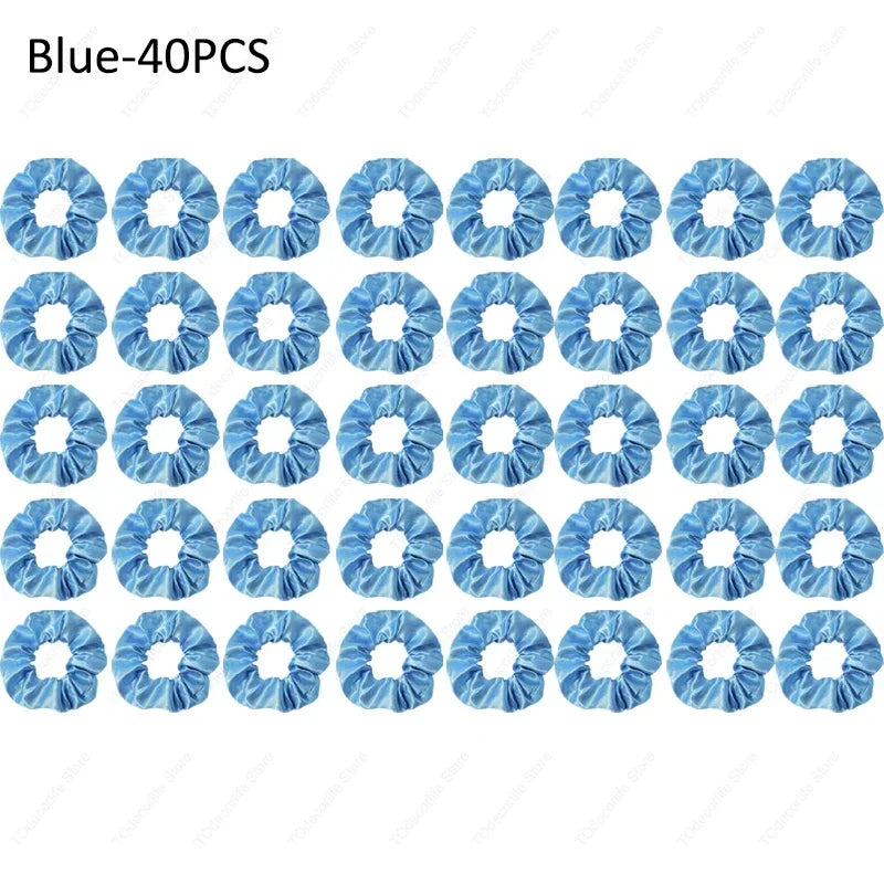 LED Luminous Scrunchies Hairband Glowing Elastic Hair Tie Rope for Women Girls Glow in the Dark Party Hair Accessory