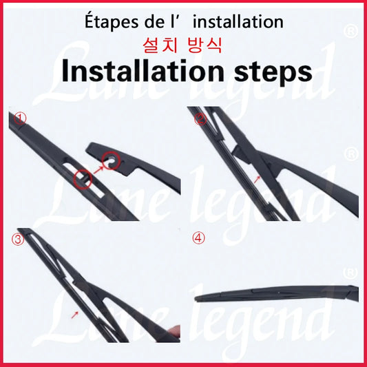 10" Car Rear Wiper Blade For JAC Refine S3 2013-2023 2022 2021 2020 2019 Windshield Windscreen Rear Window Brush Car Accessories