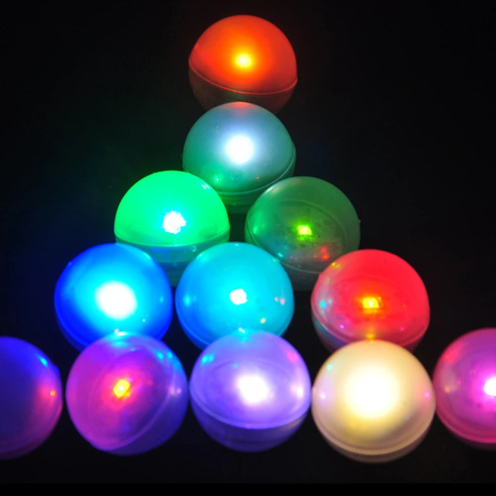 12 PCS Floating Ball Light Warm White Round Balloon Lights Decorative Party LED Pool Globe