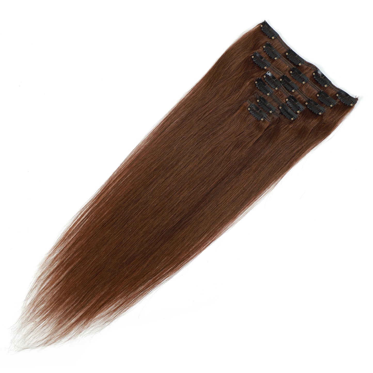 Clip in Human Hair Real Natural  Hair Extension Double Weft Full Head 7PCS Clip Ins For Add Volume Shipping from US