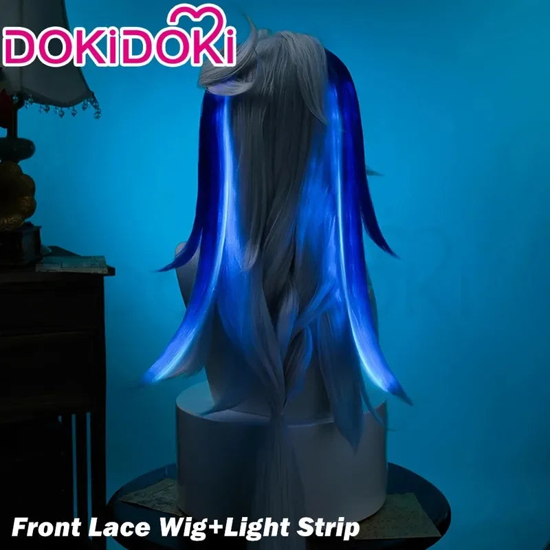 A2025 New IN STOCK Neuvillette Game Genshin Impact DokiDoki Hair Cosplay Fontaine Free Lace Wig Cap Men ★ HAxiba.