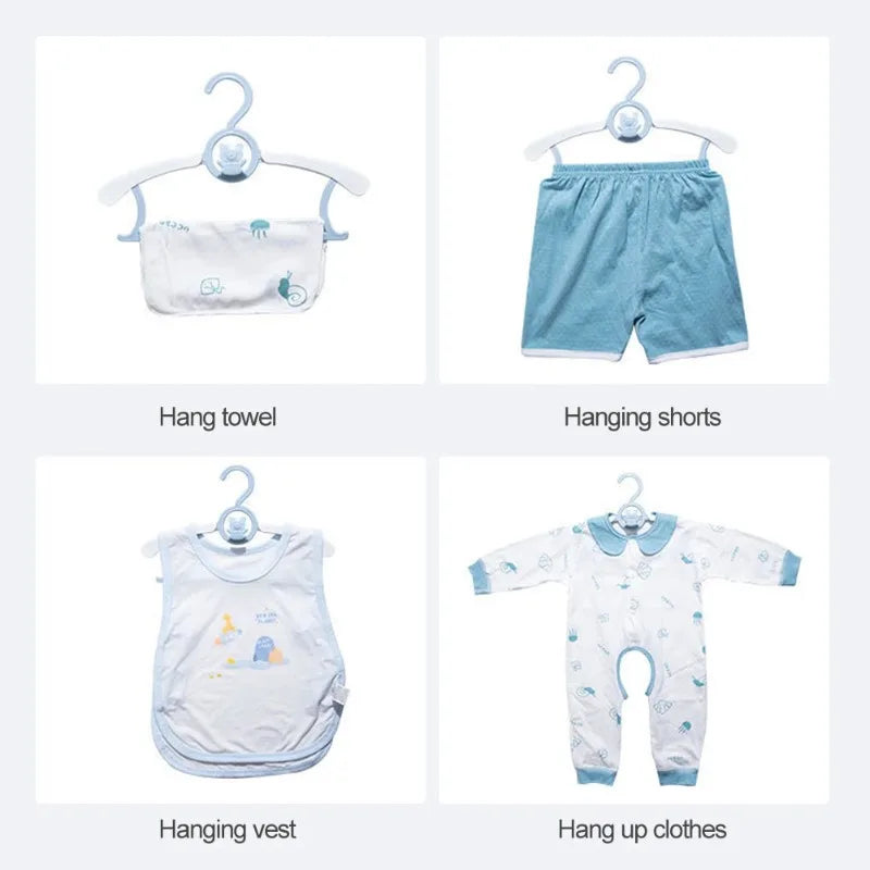 Extendable Baby Nursery Closet Hanger Space Saving Kids Clothes Hanger for Girl Boy Toddler Kids