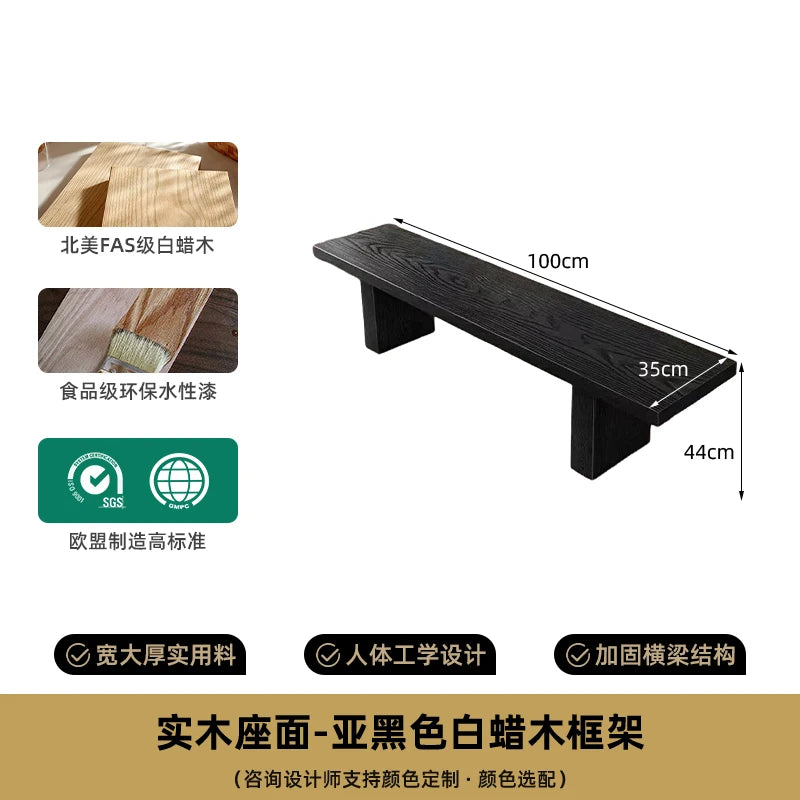 Living Room Relaxing Foot Stool Lounge Clear Shoe Bench Seat Chinese Style Low Step Stool Interior Muebles Balcony Furniture