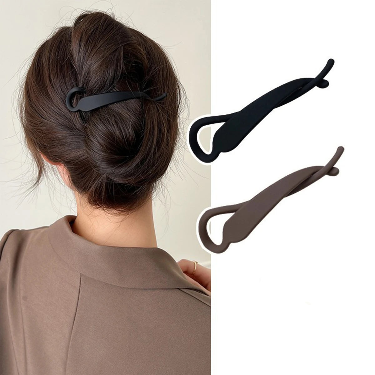 1pcs Simple Fashion Banana Clip Vertical Clip Ponytail Hair Clip Elegant Temperament Hair Accessories for Women to Wear