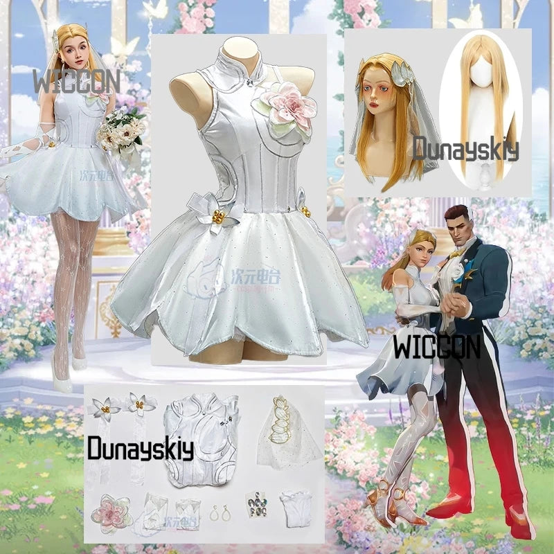 Invisible COS Woman Anime Game Cosplay Costumes Wig Accessions Wedding Lolita Dress Party Stage Kawaii Beauty Halloween Cosplay