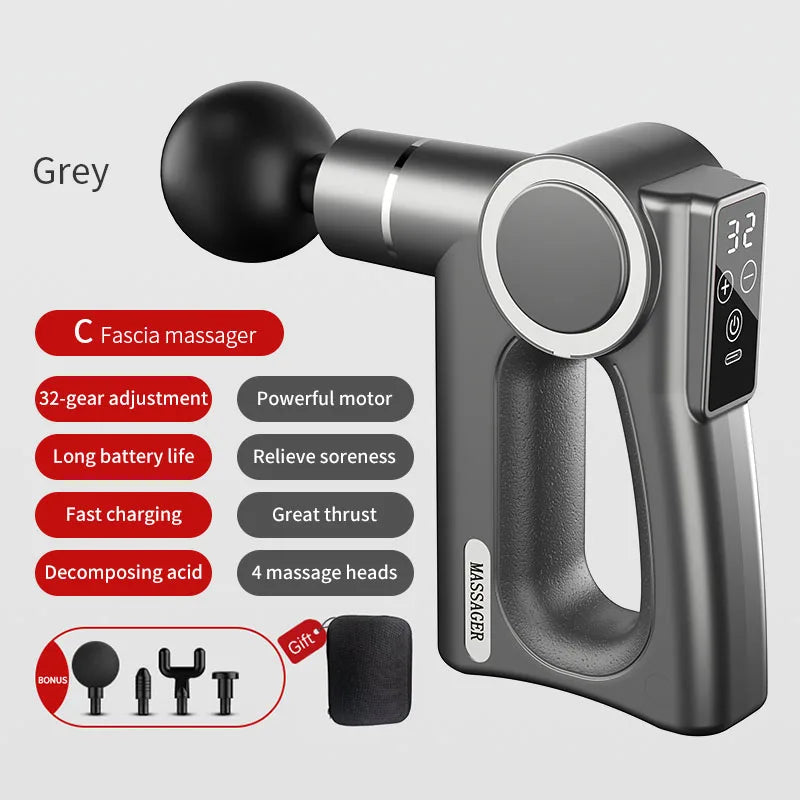 Mini Fascia Gun Vibration Massage Portable Small Massager Muscle Relaxation Body Massage Fitness Equipment
