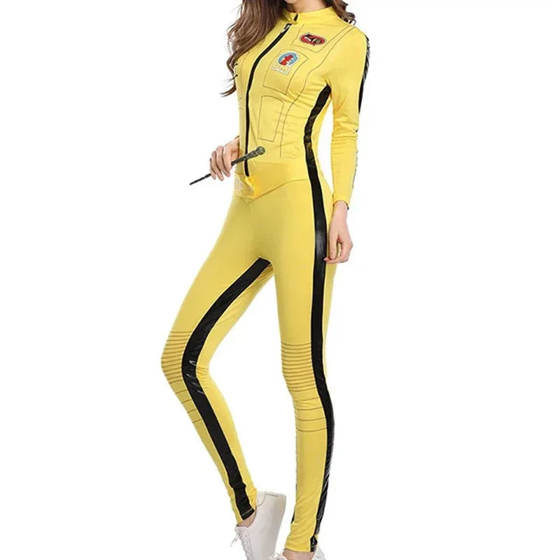 New 2025 Kill Bill The Bride Beatrix Kiddo Cosplay Costume Kung Fu Jumpsuit for Women Halloween Carnival Mardi Gras Costu eqs9X