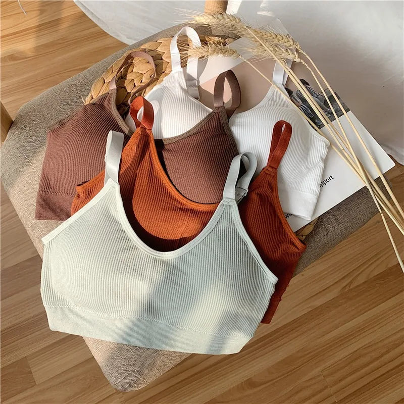 Sexy Underwear Women Gather No Steel Ring Lingerie Bra Tube Top Wrapped Chest Beauty Back Actival Cotton Thin Section Tube Top