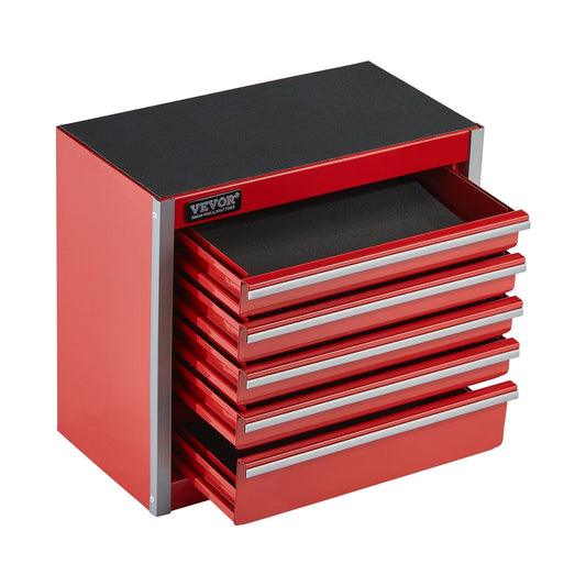Metal Tool Box, 8.6-inch, Portable Metal Tool Box With 5 Drawers,