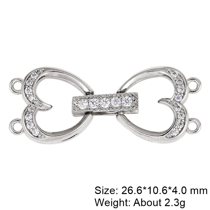 Juya 18K Gold Plated Baroque Pearls Connector Fastener Clasps DIY Jewelry Making Accessories Women Beads Lock Closure Supplies