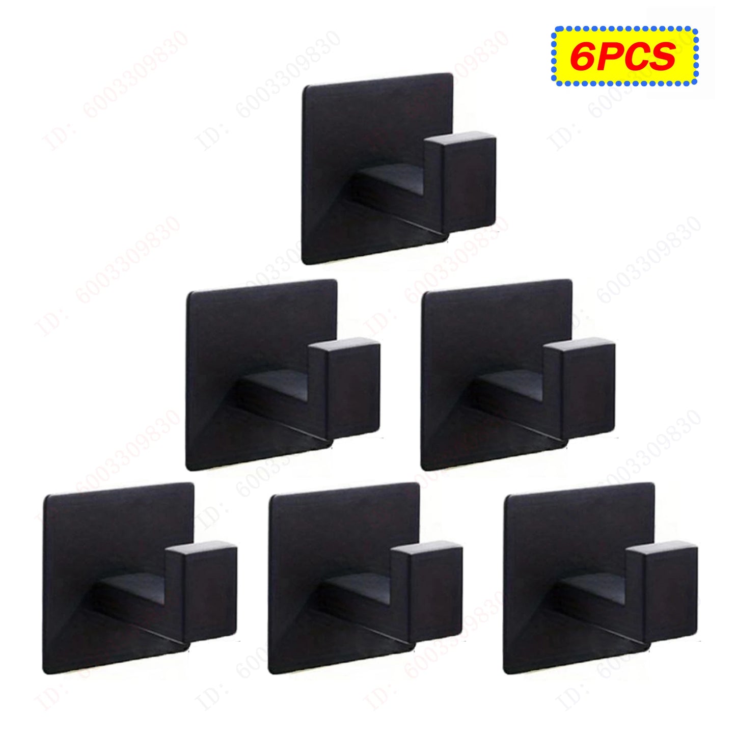 6/3PCS Strong Adhesive Wall Hooks,Self-adhesive Hooks,Towels Hanger Hook,Coat Hanging Rack,Key Holder,Bathroom Accessories