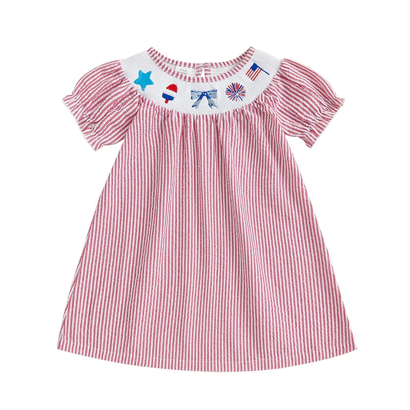 Toddler Girl Sleeveless Floral Print Ruffle Hem Dress Summer Casual A-Line Dress with Bow Detail and Embroidery