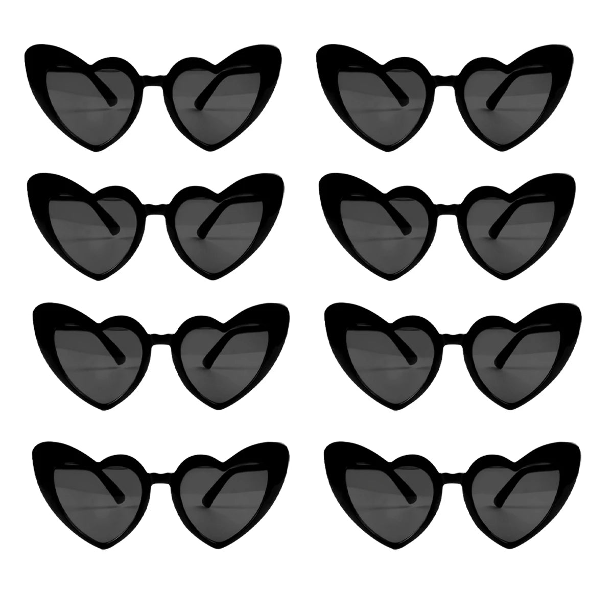 Heart Shaped Sunglasses for Women Retro Cat Eye Sunglasses Wedding Engagement Decoration Shopping Traveling Party Accessories