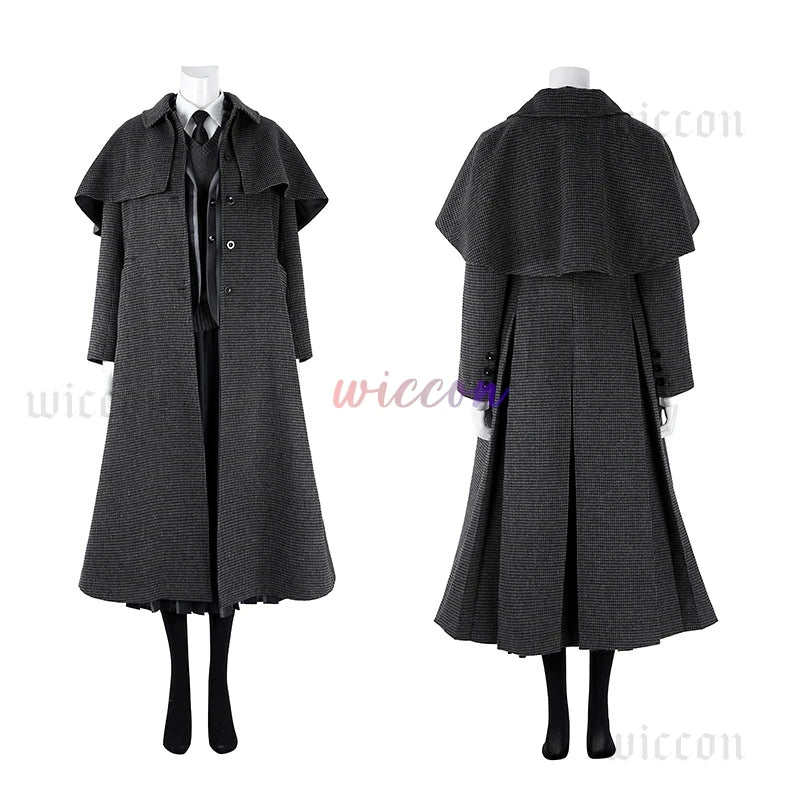Addams Cosplay Costume Wednesday Season 2 Nevermore Academy Uniform Halloween Carnival Party Christmas PlayRole Coat Clothing