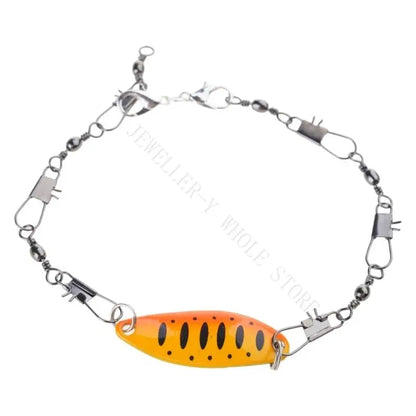 R7UF Alloy Fishing Lure Charm Bracelet Adjustable Wristband Handcraft Hook Designs Outdoor Sports Jewelry Accessory