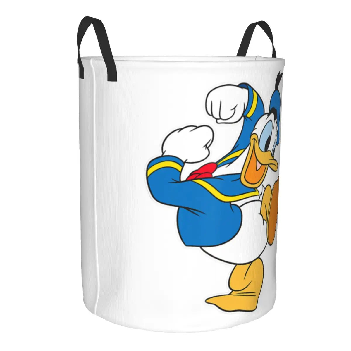 Custom Donald Duck Cartoon Laundry Basket Foldable Large Clothes Storage Bin Baby HamperCustom